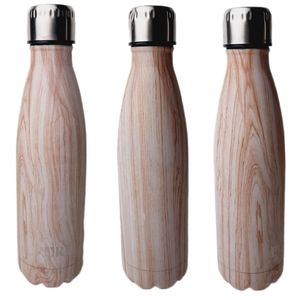 🍒4 for $20🍒 PURE Faux Wood Bois Stainless Steel Water Bottle